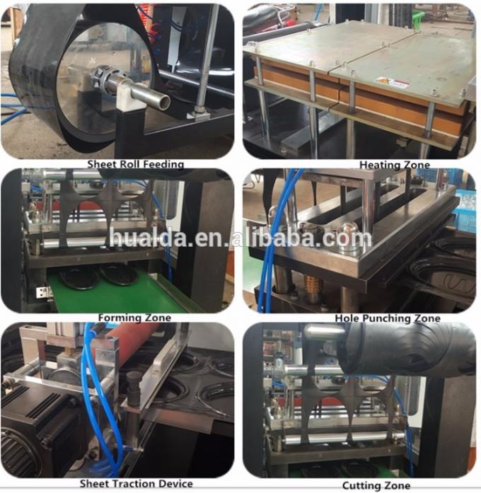 Πλαστική thermoforming μηχανή κάλυψης καπακιών θόλων για το κιβώτιο τροφίμων εγγράφου